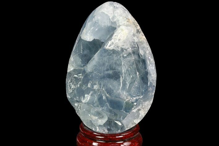 Crystal Filled Celestine (Celestite) Egg Geode - Madagascar #100045